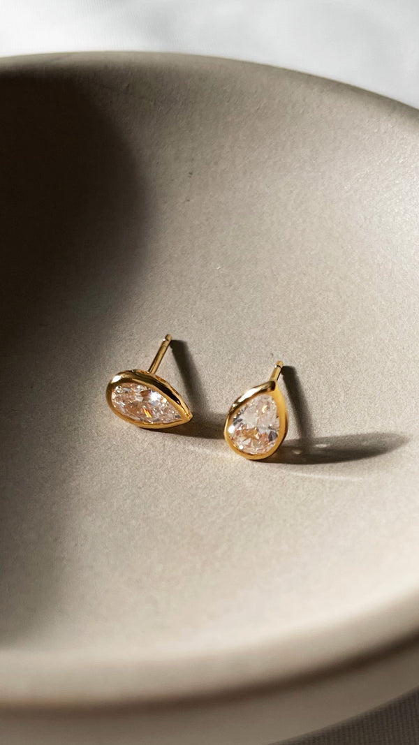 Danu Stud Earrings Gold Vermeil