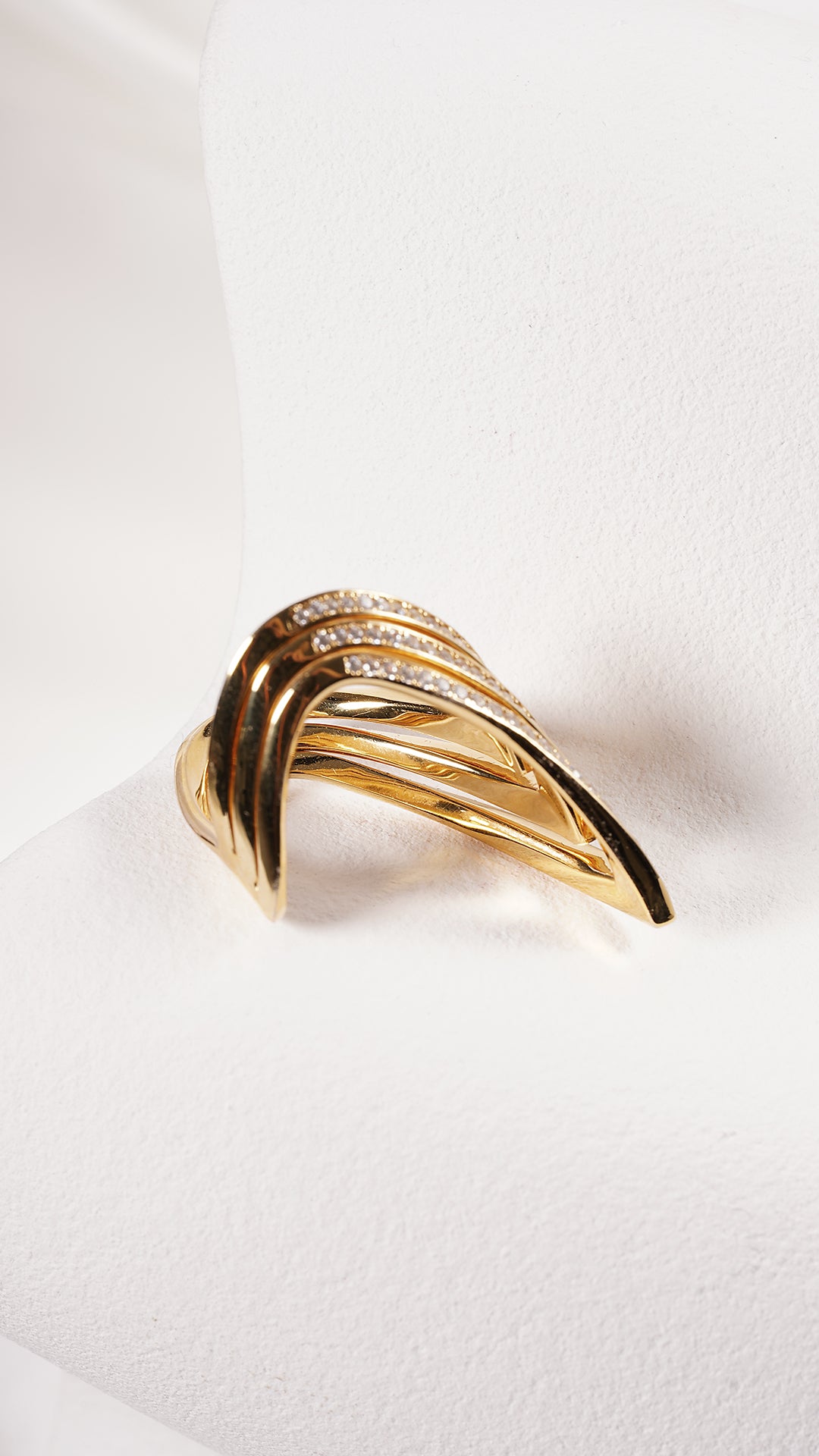 Delta Ring 18K Gold Vermeil