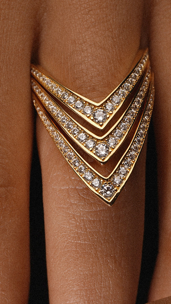 Delta Ring Gold Vermeil