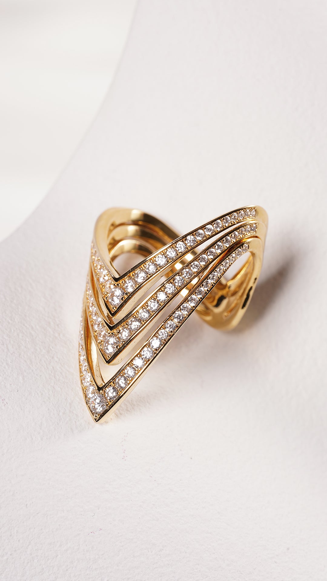 Delta Ring 18K Gold Vermeil