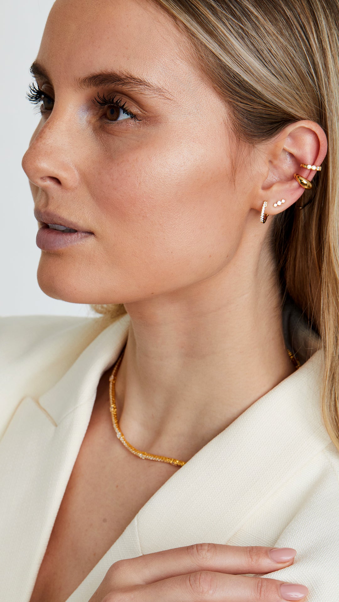 Cate Cuff Earring Gold Vermeil