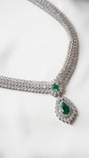 Evergreen Grand Necklace White Gold Plated