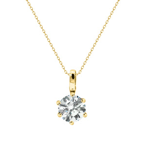 Elle Diamond Necklace 18K Yellow Gold