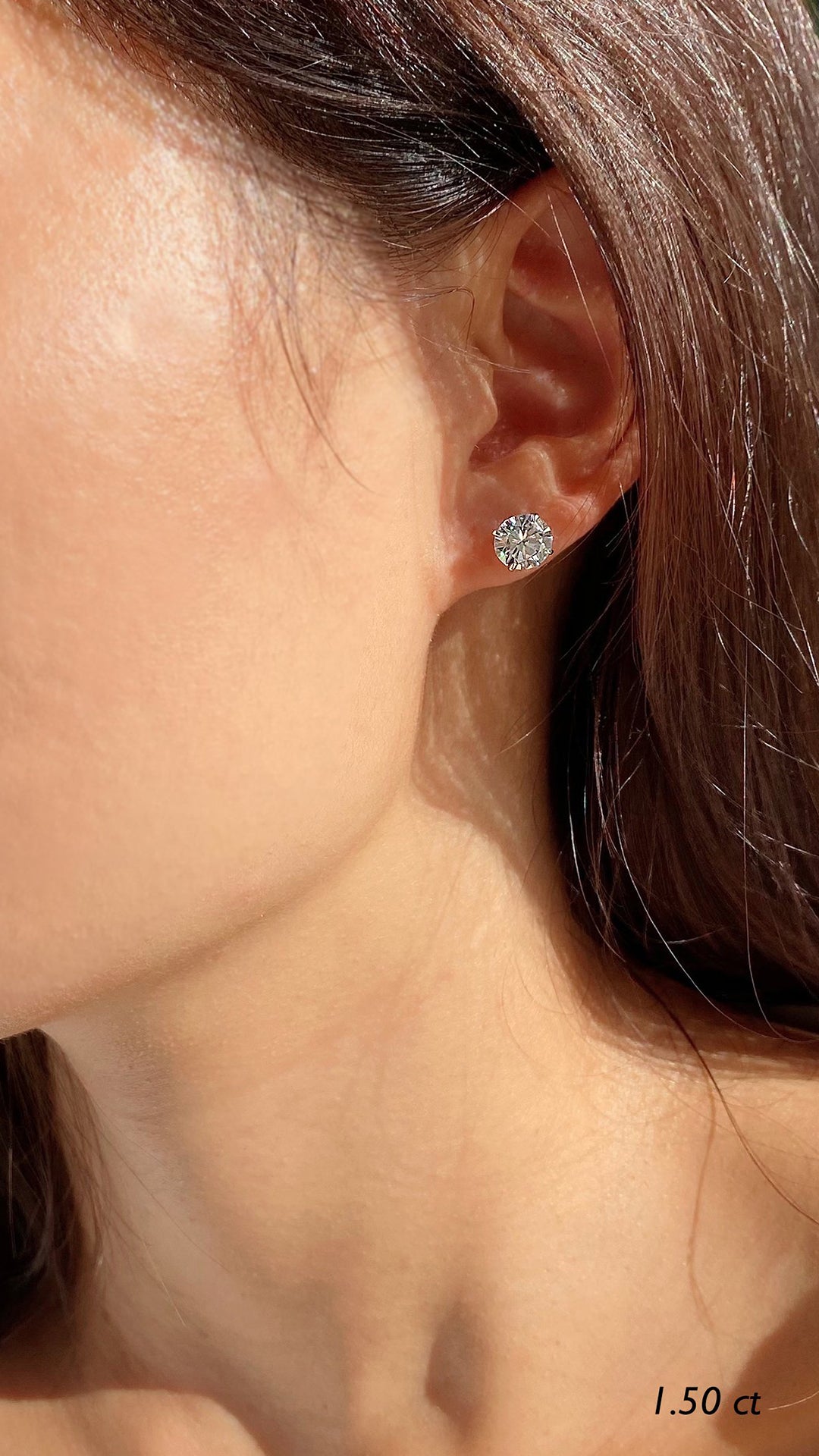 Irene Studs 18K White Gold