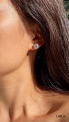 Irene Diamond Stud Earrings 18K White Gold