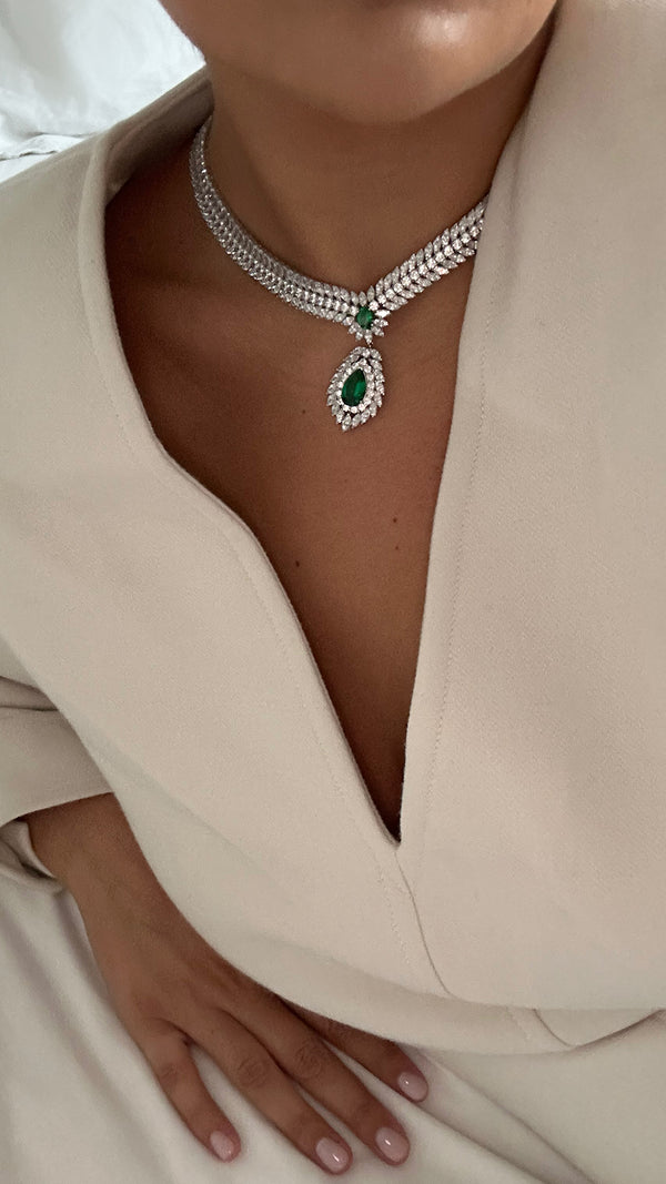 Evergreen Grand Necklace Sterling Silver