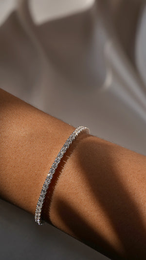 Vianne Tennis Bracelet 9K White Gold