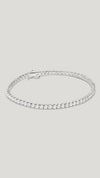 Francine Round Tennis Bracelet White Gold Plated