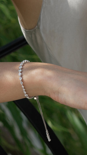 Grace Bracelet White Gold Plated