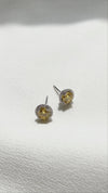 Gwyn Yellow Stud Earrings Sterling Silver