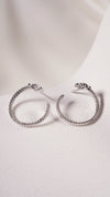 Gaea Hoop Earrings Sterling Silver