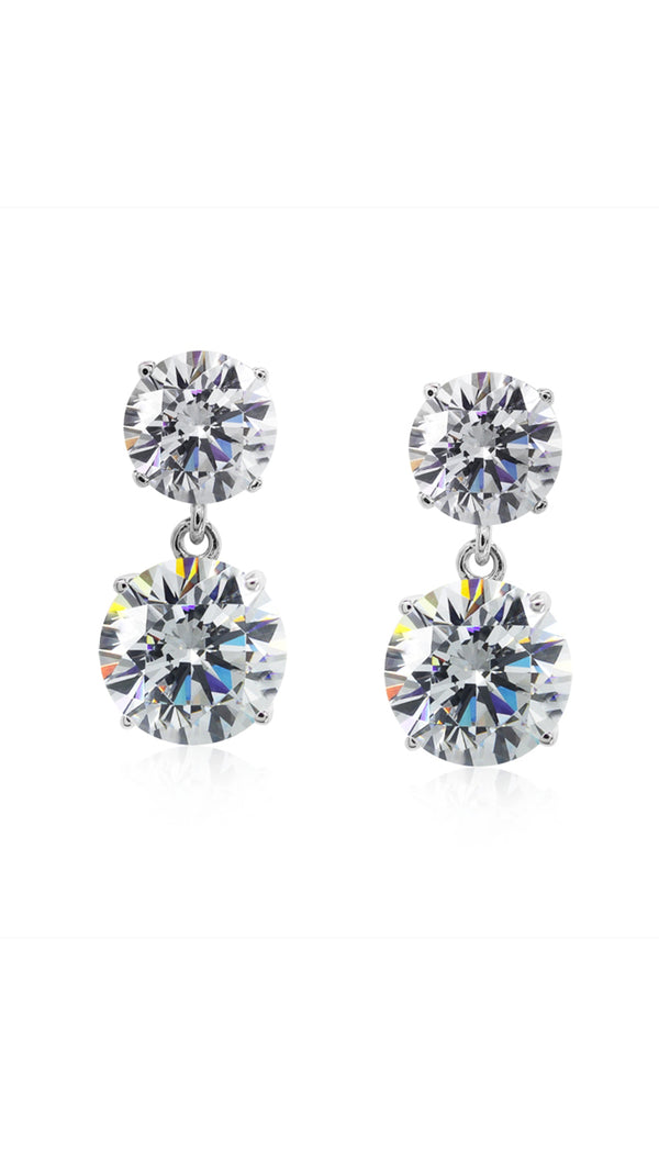 Gia Earrings 9K White Gold