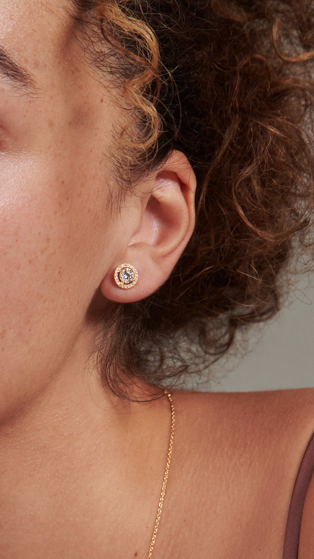 Gwen Studs Gold 18K Gold Vermeil