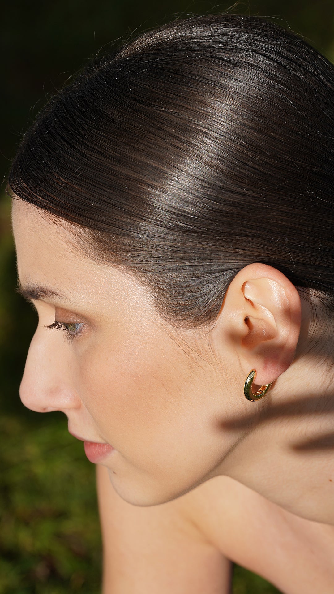 Timeless yellow-gold vermeil hoops for a chic, effortless look