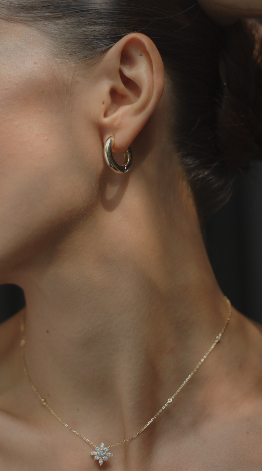 Classic large gold hoops perfect for everyday elegance