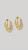 Hera Pavé Hoops 18K Gold Vermeil