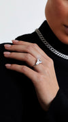 Isla Ring White Gold Plated