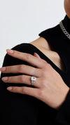 Isla Ring White Gold Plated