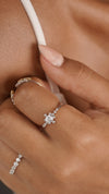 Junie Ring White Gold Plated