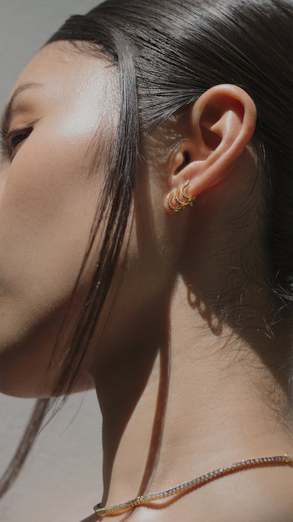 Jax Ear Cuff Earrings Gold Vermeil