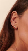 Jax gold vermeil ear cuff for women illusion earring close up