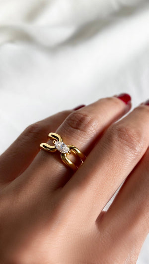 Jett Ring Gold Vermeil