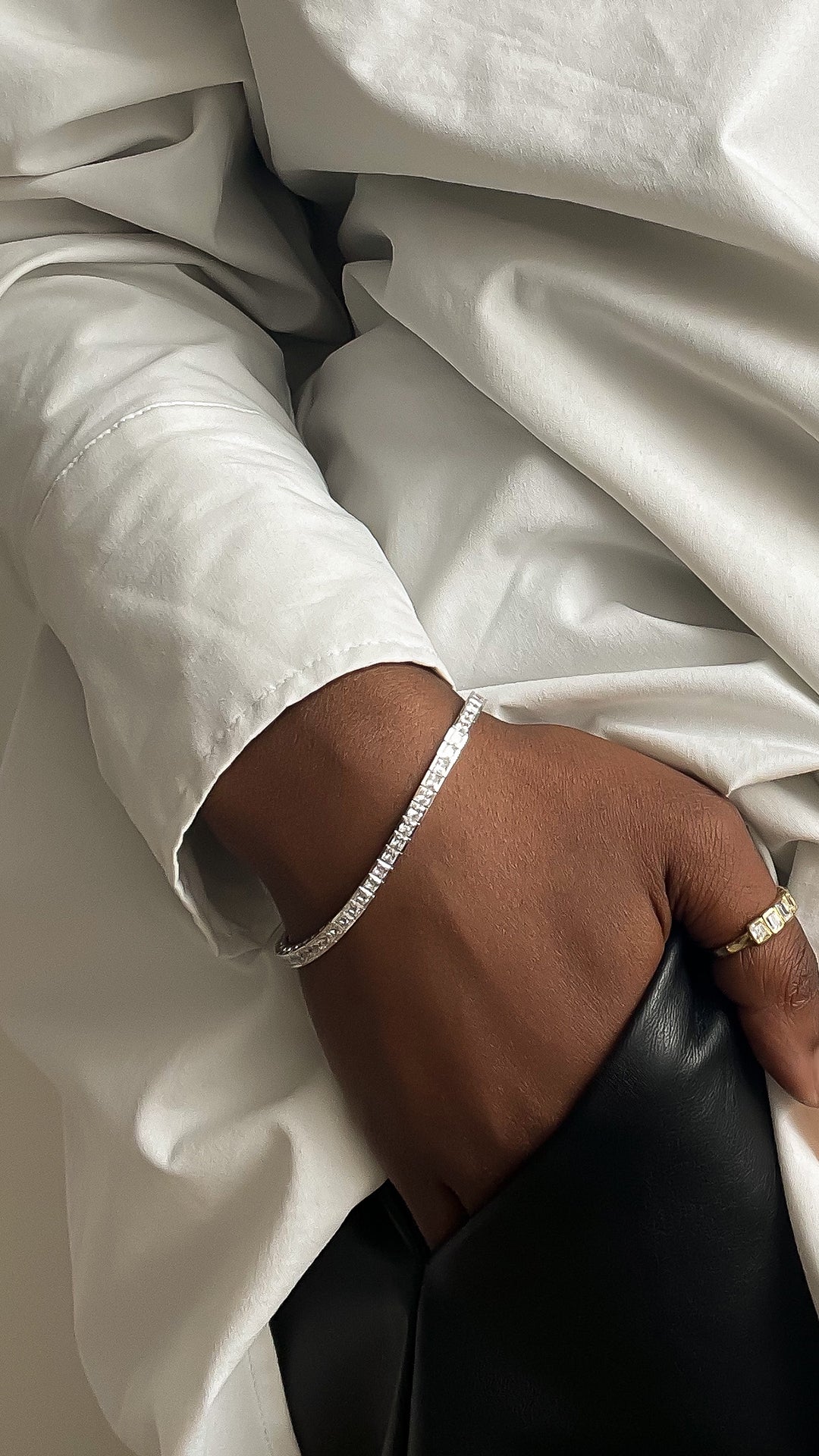 Kayla Bracelet White Gold Plated