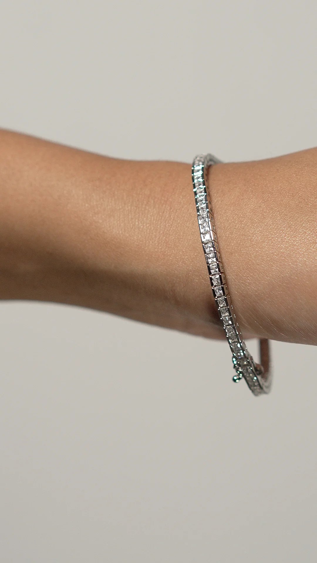 Kayla Bracelet White Gold Plated