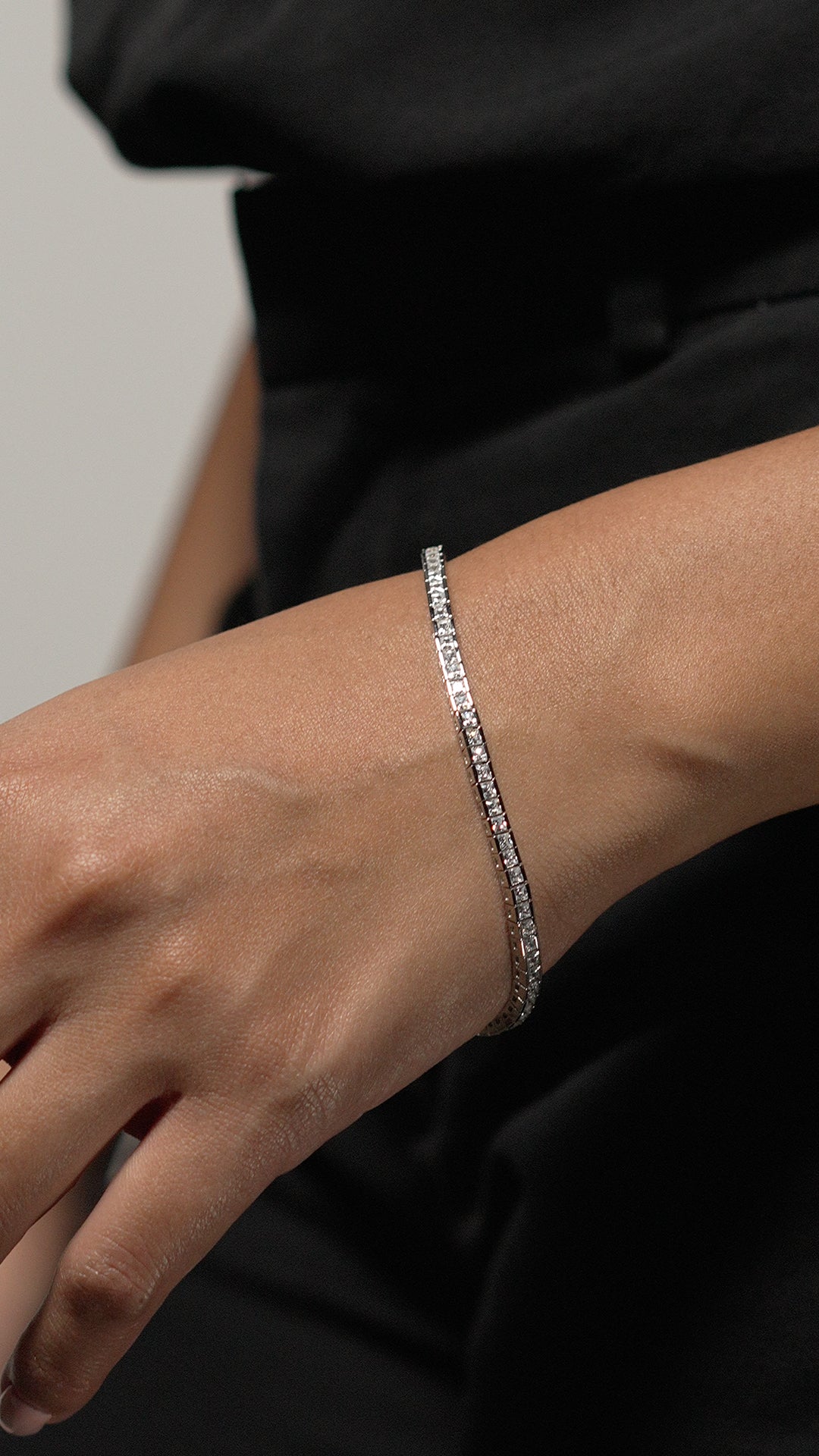 Kayla Bracelet White Gold Plated