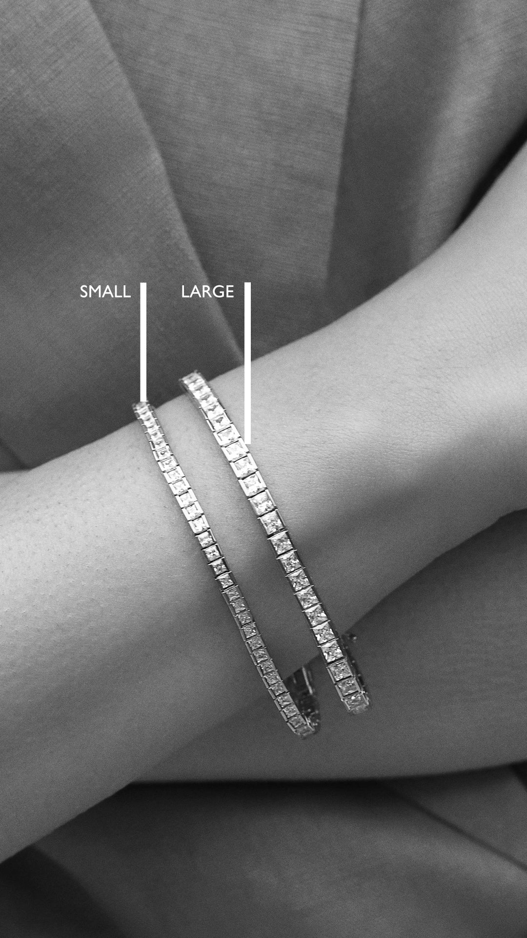 Kayla Bracelet White Gold Plated