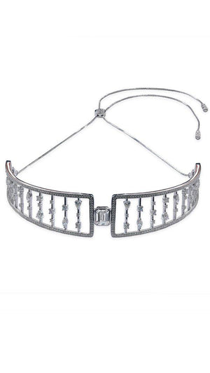 Khalesi Choker White Gold Plated