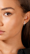 Kina Earrings White Gold Plated