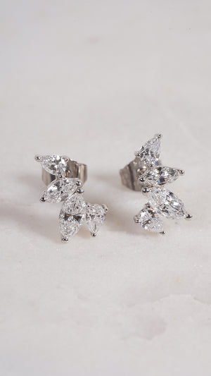 Kira Stud 9K White Gold