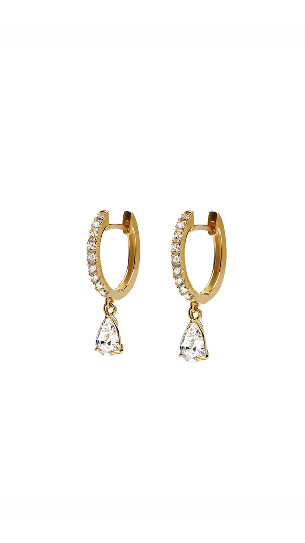 Leni Hoop Earrings Gold Vermeil