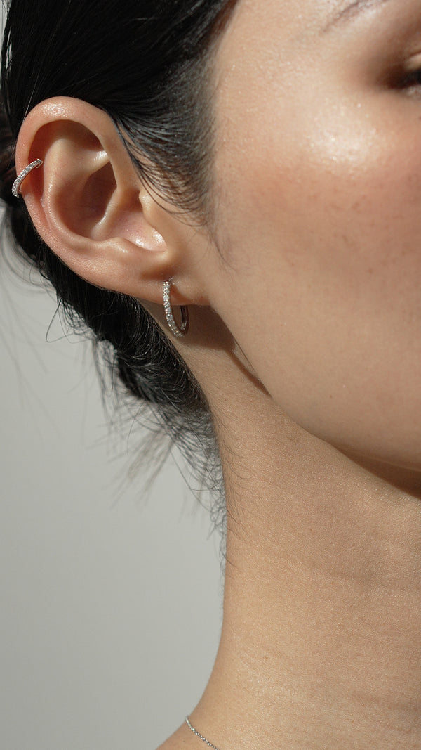 Baby Hoop Earrings Sterling Silver