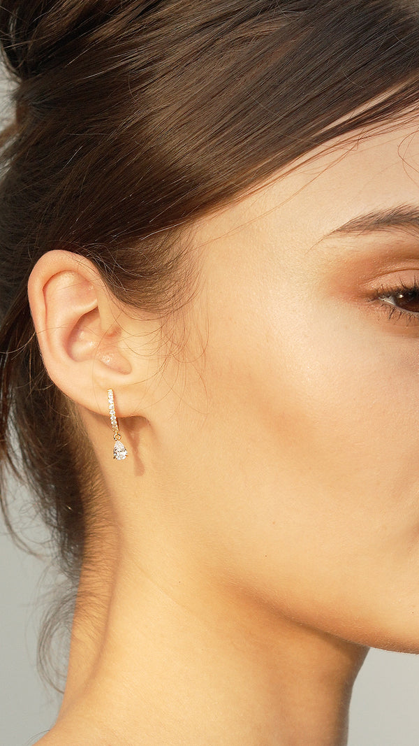 Leni Hoop Earrings Gold Vermeil