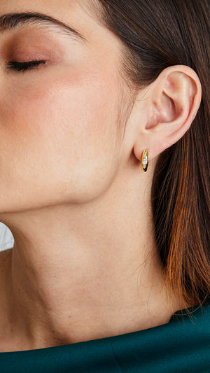 Lonny Hoop Earrings Gold Vermeil