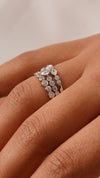 Wallis Ring White Gold Plated