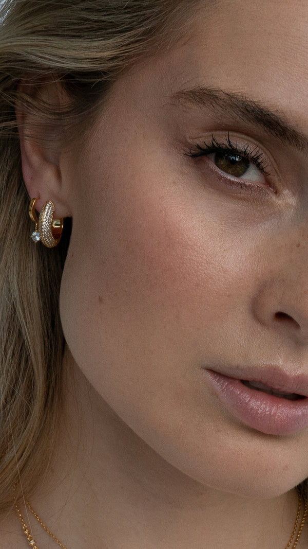 Walden Hoop Earrings Gold Vermeil