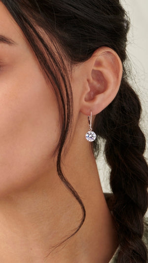 Briar Earrings White Gold Plated