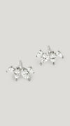 Kira Stud Earrings White Gold Plated