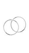 Paloma Large Hoops White Gold Plated