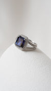 Percy Sapphire Ring Sterling Silver