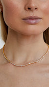 Phoebe Tennis Necklace Gold Vermeil