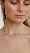 Phoebe Tennis Necklace Gold Vermeil