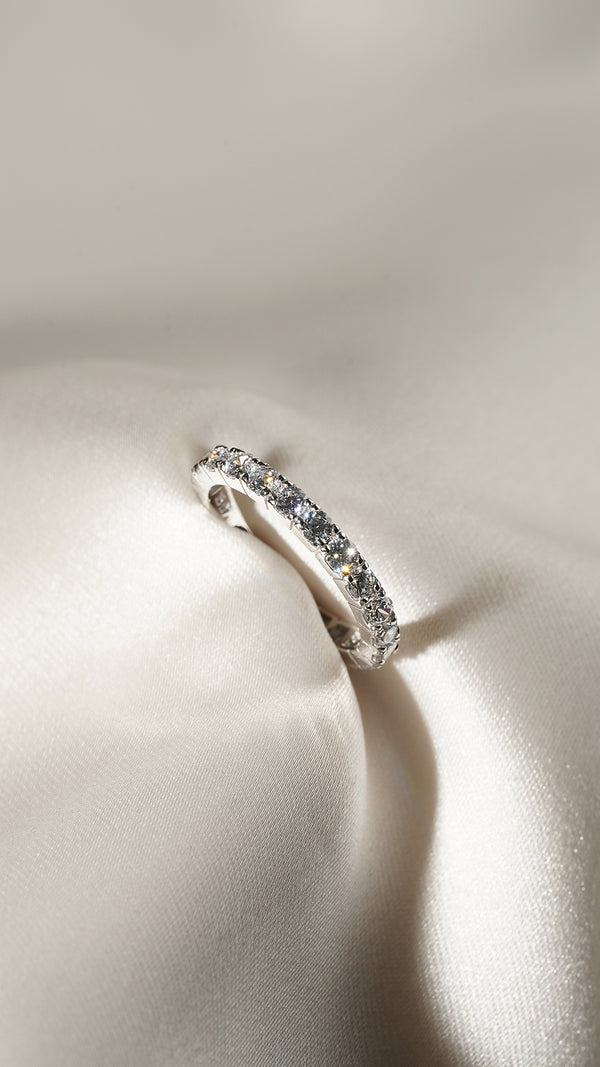 Raina Eternity Ring 9K White Gold