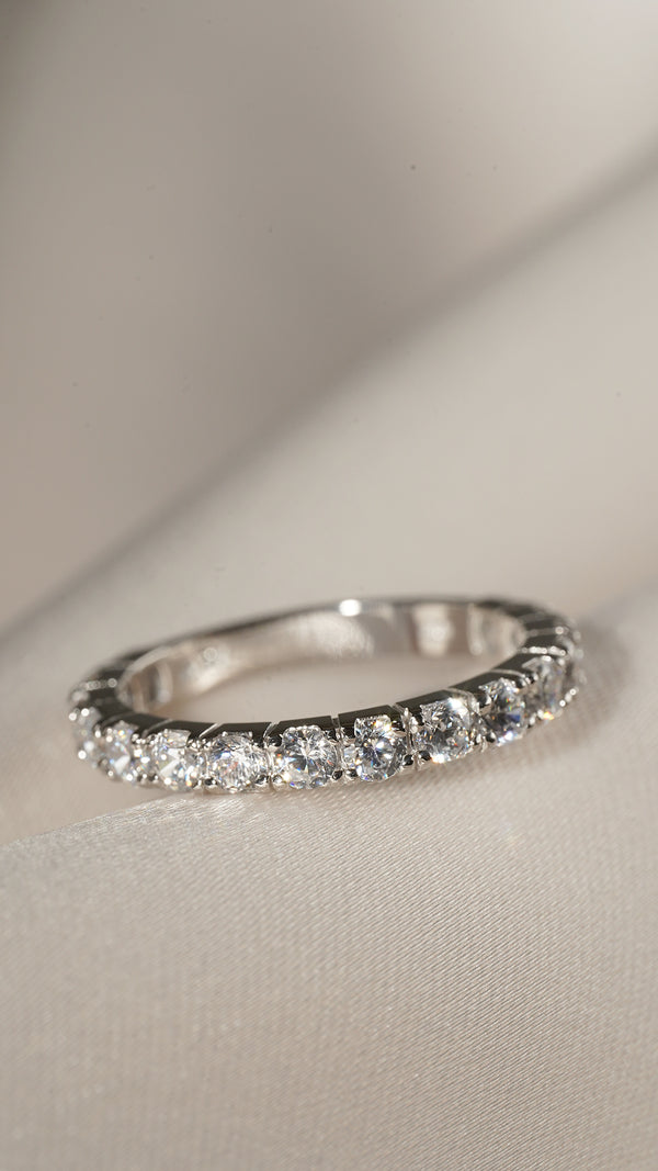 Raina Eternity Ring 9K White Gold