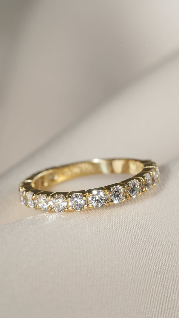 Raina Eternity Ring 9K Yellow Gold