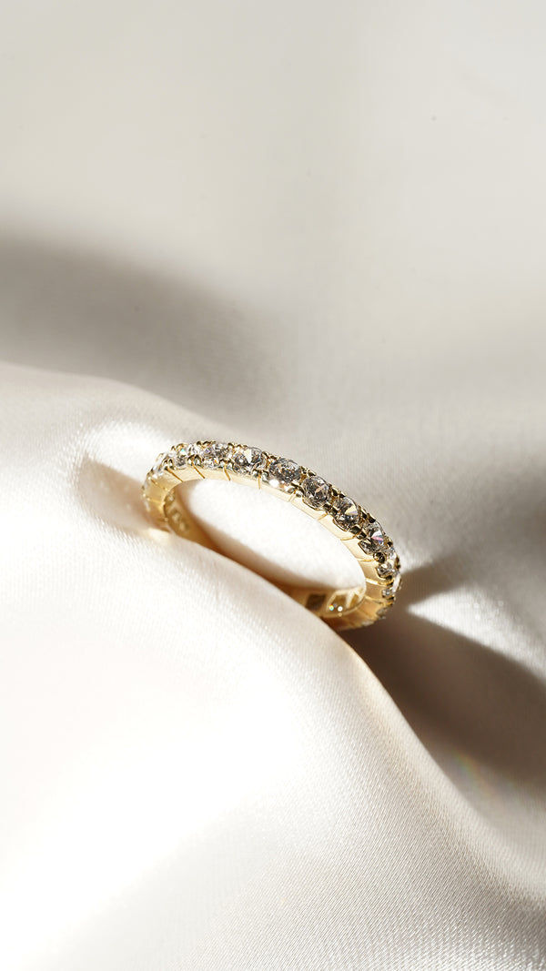 Raina Eternity Ring 9K Yellow Gold