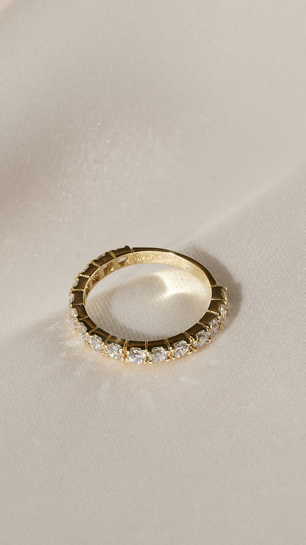 Raina Eternity Ring 9K Yellow Gold